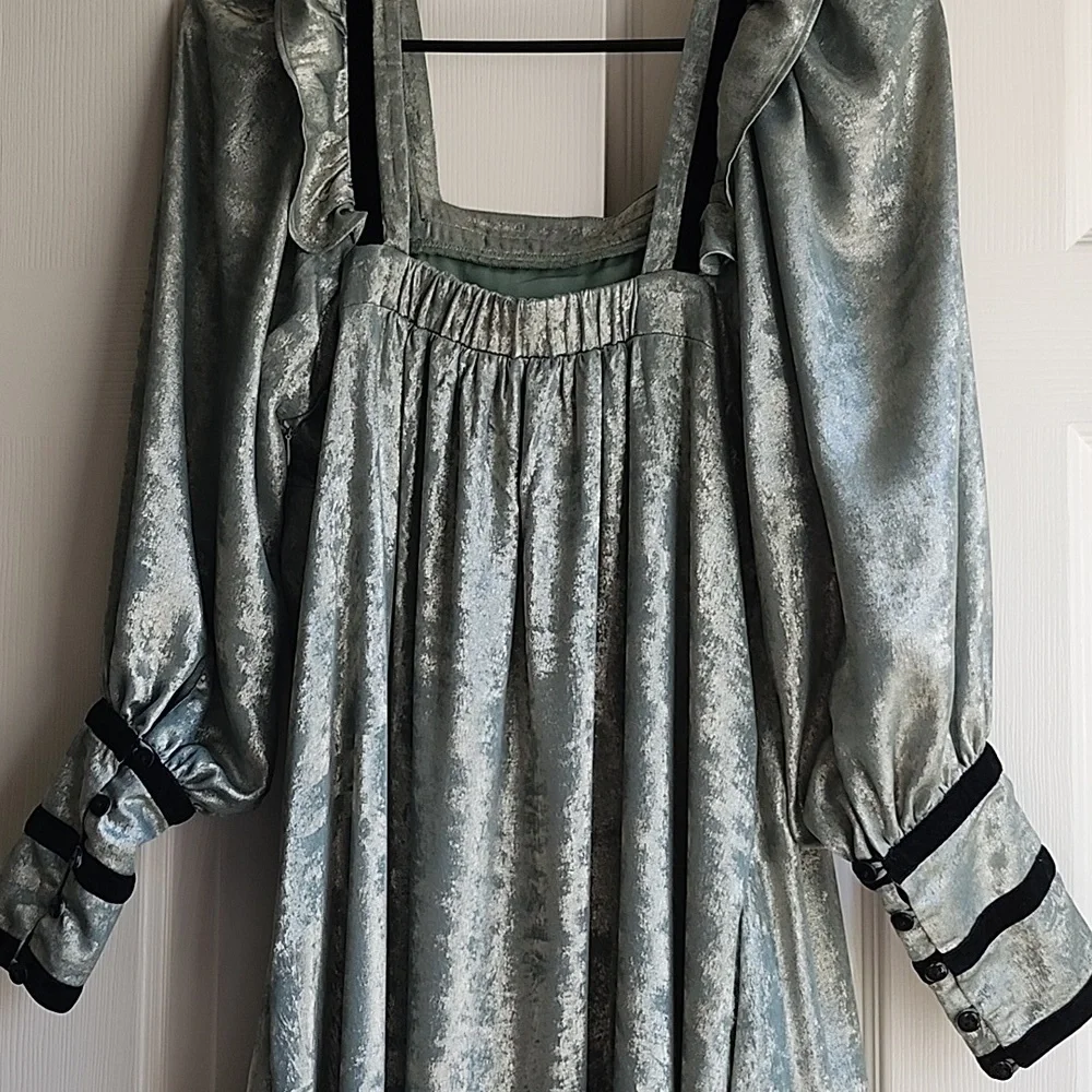 One of a Kind Batsheva Metallic Prarie Dress - Picture 6 of 9